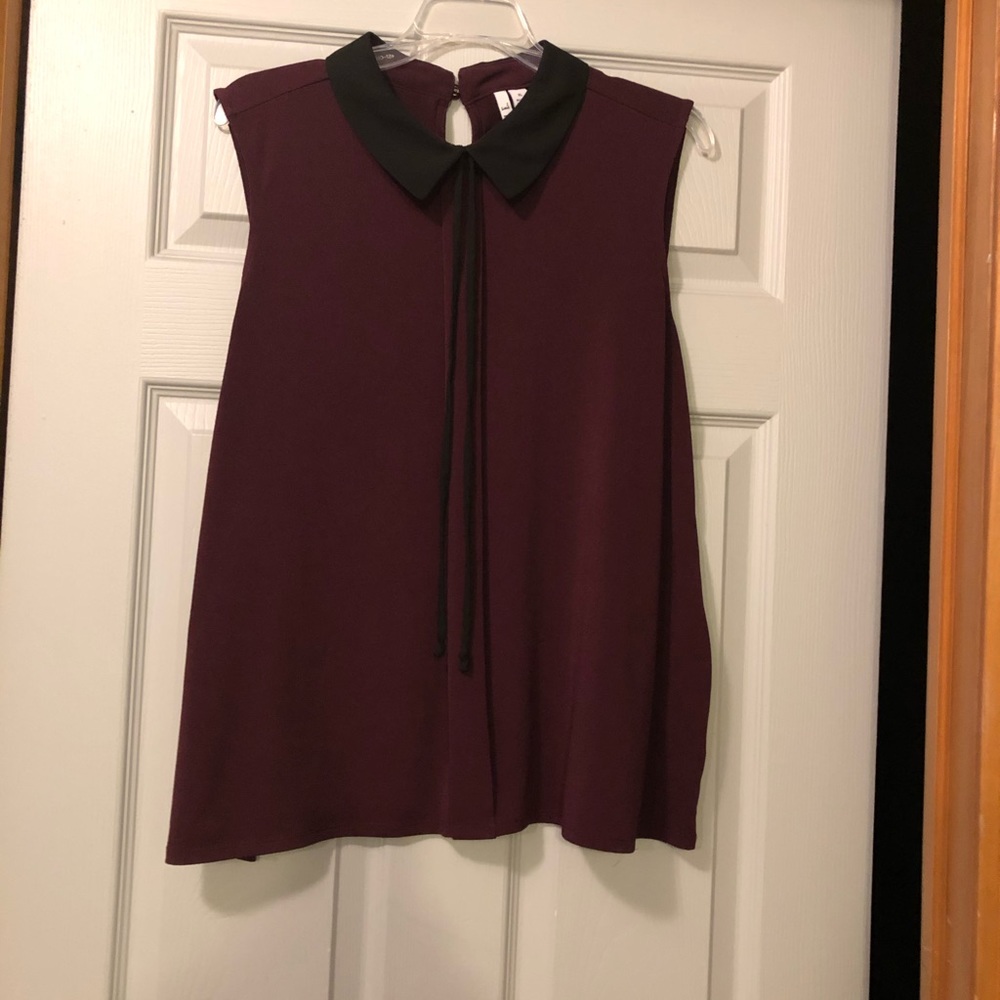 Burgundy blouse